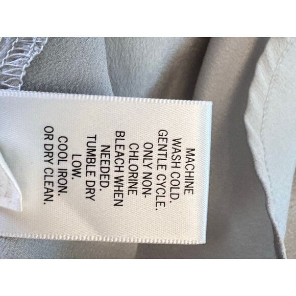 Banana Republic Dressy Deep V-Neck Sleeveless Blouse Side Zip Sz 14 Classy Top - Picture 11 of 11